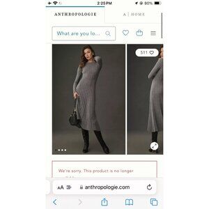 Reformation Evan Cashmere Sweater Dress